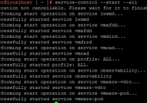 vCenter（VCSA）服务的停止，启动，重启
